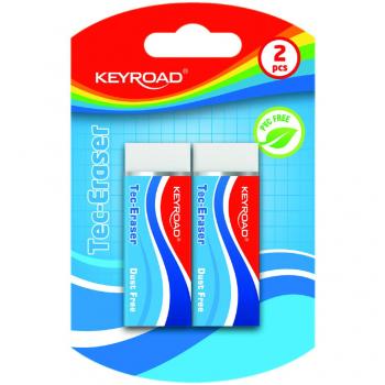 Keyroad, Korrekturset, Tec-Radierer, 2 Stück, Blister