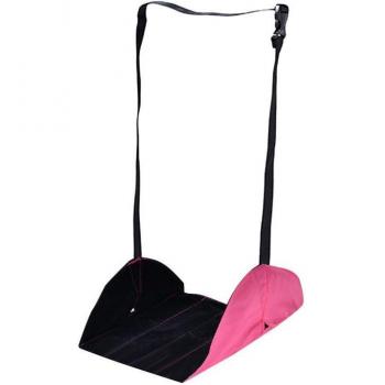 Cintre portable noir/rose avec repose-pied 41x22cm