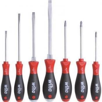 Set Wiha Cacciaviti 7 pezzi PH1+2 PZ 2 / Taglio 8 mm