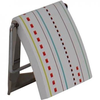 Portarrollos de papel MSV de acero inoxidable multicolor 13 x 15 x 11,5 cm