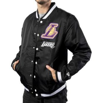 Black New Era Lakers NBA Varsity Style Jacket