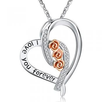 Pendentif cœur en argent pour femme