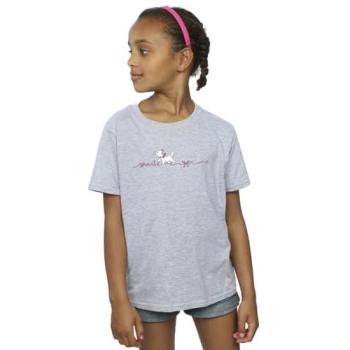 Girls’ Grey Aristocats Marie Ribbon Top, Size 9