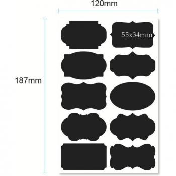 60Pcs Set of Spice Jar Stickers