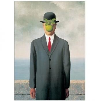 Panel de Madera Magritte Les Fils De L'Homme 50x3x70 cm