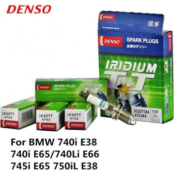 DENSO Iridium Spark Plug 4-Pack for BMW 740i E38, 740i E65, 740Li E66, 745i E65, 750iL E38