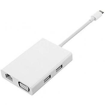 Xiaomi JGQ4005TY Adaptador USB-C a VGA y Doble USB 3.0