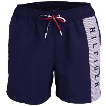 Tommy Hilfiger Badeshorts (Medium) mit Logo-Print, Nachtblau – Größe S