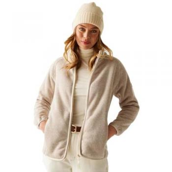 Regatta Mellrey Full‑Zip Insulating Fleece – Ecru, Size 12 Women’s Sweatshirt