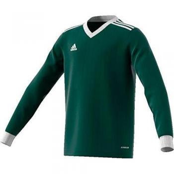 Adidas Core Green/White Long Sleeve Playershirt for Kids