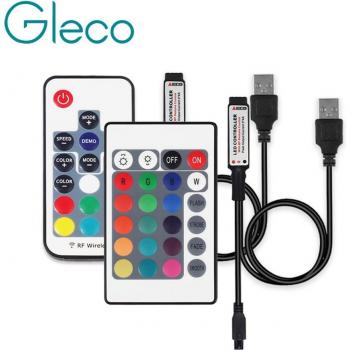 Conector RGB 5V USB con Botón Mini 3‑Key