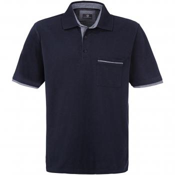 Jan Vanderstorm Herren Poloshirt MELKER dunkelblau L