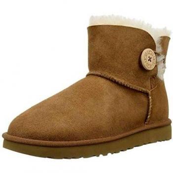 UGG Women's Mini Bailey Button II Classic Boots, CHESTNUT, 6 UK