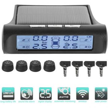 Solar Tire Pressure Monitor System for Cars