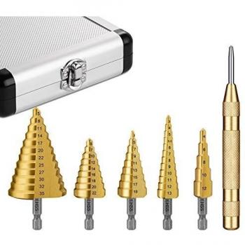 Tacklife Kit Punte 5x Titanio con Cambio Rapido HEX