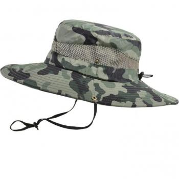 Sombrilla Deportiva de Ala Ancha y Secado Rápido Anti‑UV, Ideal para Pesca al Aire Libre