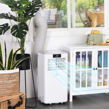 HOMCOM 8000 BTU 4-In-1 Air Conditioner with Remote