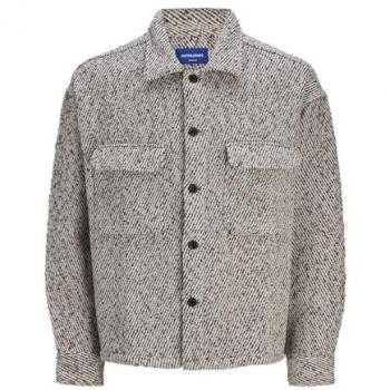 Jack & Jones Camisa de invierno en Twill Gris