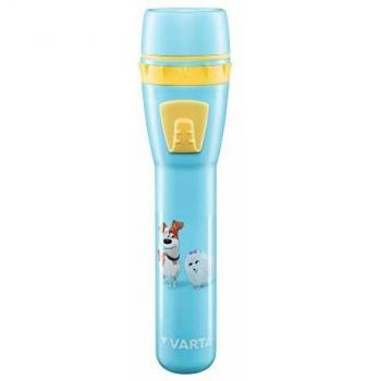 VARTA 15640101421 Haustier Stableuchte Kinofilm (inkl. 2x AA Longlife Power Batterien geeignet für Kinder, Kindergeburtstag) blau