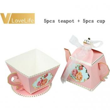 Teapot Party Favor Boxes for Guests