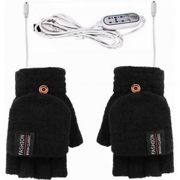 USB Electric Heating Gloves Waterproof Rechargeable for Skiing and Cycling