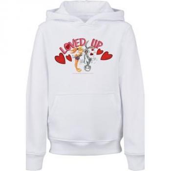 F4NT4STIC Kapuzenpullover Bugs Bunny und Lola Valentinstag für Kinder, weiß