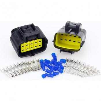 Juego de conectores eléctricos para automóviles, 1/2/3/4/6/8/10/12/16 clavijas, resistente al agua