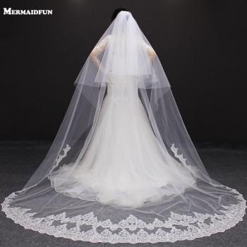 Velo de Novia 3 Metros Blanco con Acabado de Lentejuelas