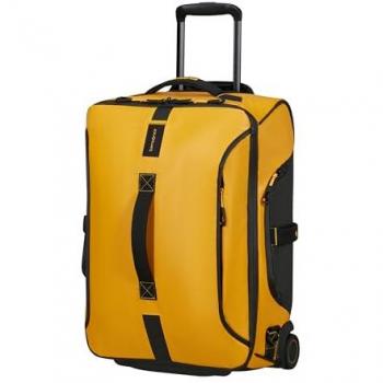 Compact Yellow 55cm Duffle with Wheels