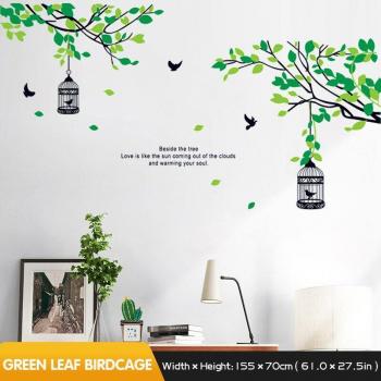 Adhesivo floral pequeño para sala y dormitorio