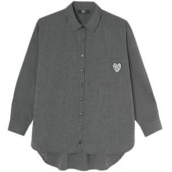 Chemise Juno noire pour fille LADOGI