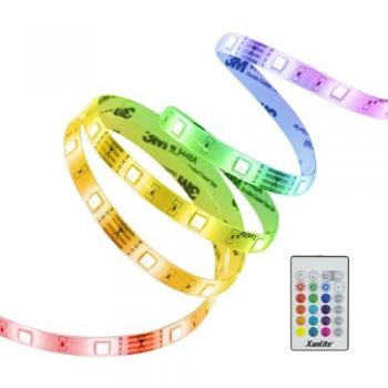 XANLITE Ruban lumineux LED RVB 3 m – USB, extensible jusqu’à 6 m