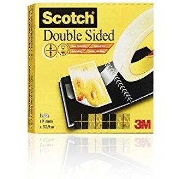 Scotch Durable Double Sided Tape 19mmx33m Transparent