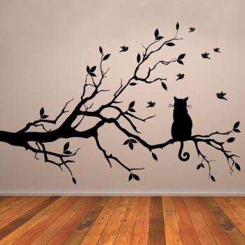 Pared Gato en Rama
