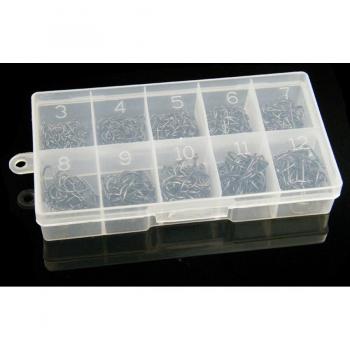 Set de anzuelos de acero con alto contenido de carbono