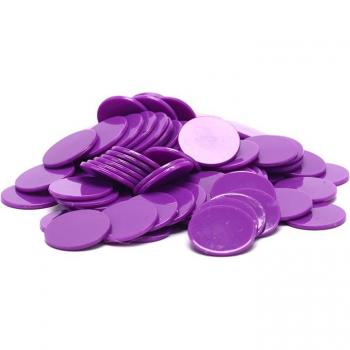 Fichas de Juego Poker 25 mm – Pack de 100 con Rotuladores de Bingo