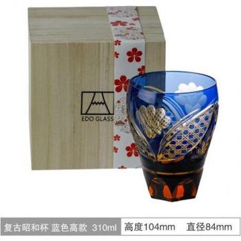 Edo Kiriko handgeschnitztes Wasserglas