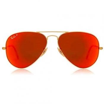 Ray-Ban RB3025 Aviador Lentes Flash Polarizadas 112/4D 58 Lentes de Sol Para Hombre Dorados