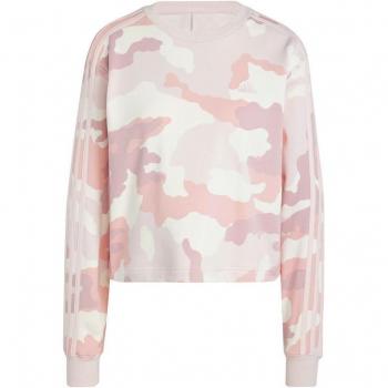 Sudadera adidas Essentials 3 Franjas Camo Rosa