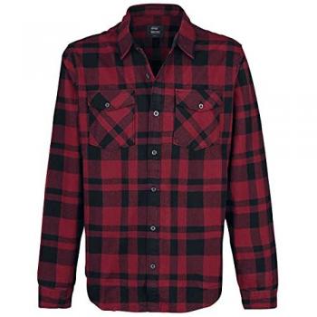 Camisa de franela “Austin” Vintage Industries – XL XXL (Hombre) – rojo/negro