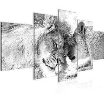 Tableau Décoratif Lions Amour 200x100 cm