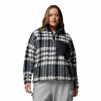 Columbia West Bend Pile Nero/Bianco – Felpa Donna XL 1/4 Zip