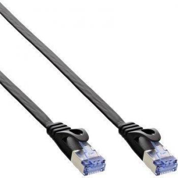 InLine® Netzwerkkabel, Cat.6A, S/FTP, PUR industrial, schwarz, 1m