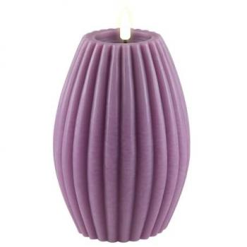 Rilleljus Ljuslila 10 cm D x 15 cm H