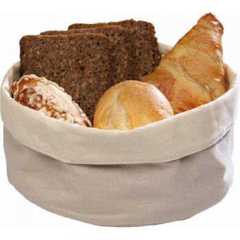 Cestino rotondo per pane 17x8 cm beige