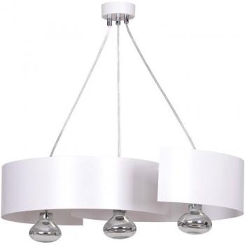 Wonderlamp Suspension 3 Éclairages Hauteur Variable Blanc