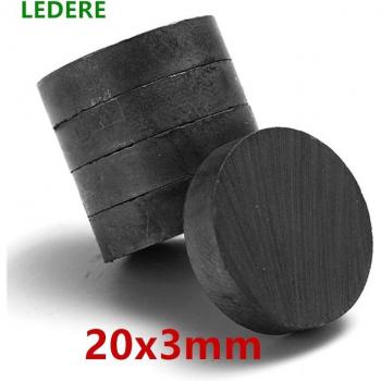 20x3 mm Ferrite Magnets for Fridge and Audio Speakers (5-10PCS)