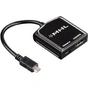 Connettore Hama UltraHD MicroUSB-HDMI Nero