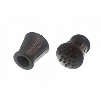 Walking Stick Crutch Frame Ferrule Black Rubberised 5/8 Inch 16mm ID