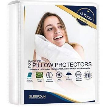 Proteggi-Cuscino SLEEPZEN 40x70 cm Mollettone Cotone Bi-ome